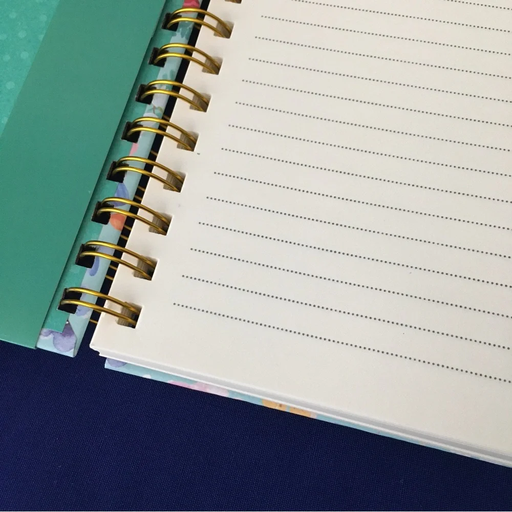 Clementine Spiral Notebook ~ Mushroom Floral Meadow Notebook